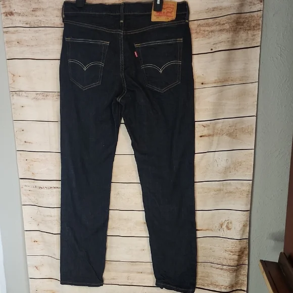 Levi's Men's Dark Denim Skinny Jeans - Picture 3 of 4